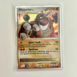 LP/MP Rhyperior LV.X DP29 Diamond and Pearl Promo Level X Pokemon Card 2008 - Image 1