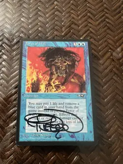MTG. Force of Will . Signed. Alliances Terese Nielsen. - Image 1