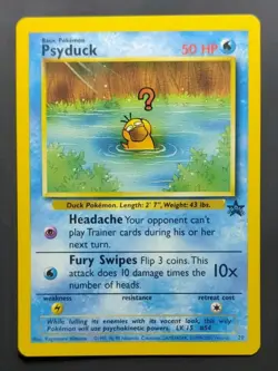 Psyduck #20, Black Star Promo, 2000 VINTAGE Pokemon TCG, NM - Image 1