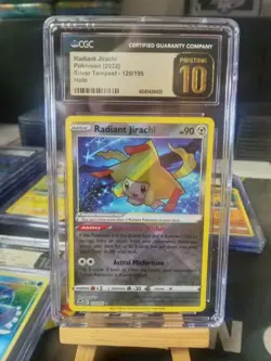CGC Pristine 10 Radiant Jirachi #120/195 Pokemon English Silver Tempest Holo - Image 1