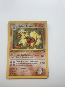 Pokemon TCG Blaine's Arcanine 1/132 Gym Challenge 1st Edition Holo - Image 1