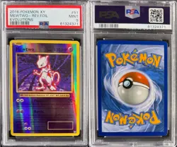2016 Pokemon XY Evolutions Mewtwo Reverse Foil PSA 9 MINT - Image 3