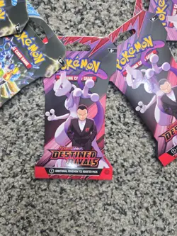 Pokemon Destined Rivals, Paradox Rift And Stellar Crown Unopened Pack Lot Of 9 - Image 2
