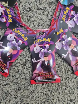 Pokemon Destined Rivals, Paradox Rift And Stellar Crown Unopened Pack Lot Of 9 - Image 4