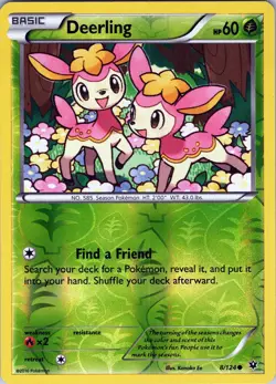 Deerling 8/124 Common - Pokemon TCG XY: Fates Collide - Reverse Holo (NM) - Image 1