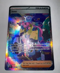 Pokemon TCG Iono 237/091 Paldean Fates Holo Special Illustration Rare NM - Image 1