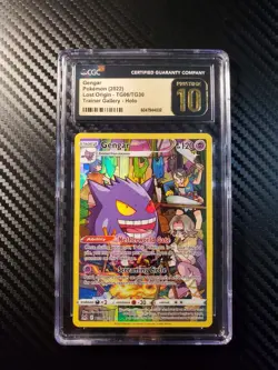 Pokemon Gengar TG06 Trainer Gallery Holo Lost Origin - CGC 10 PRISTINE - Image 1