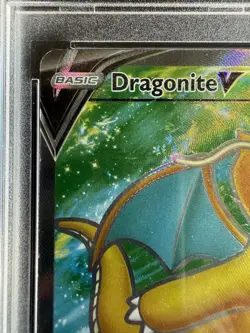 Pokemon Dragonite V (Full Art) 076/078 Pokemon GO Holo PSA 10 *Cracked Slab* - Image 3