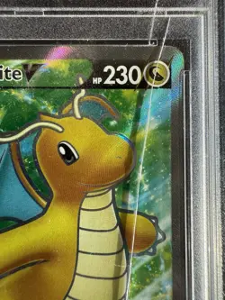 Pokemon Dragonite V (Full Art) 076/078 Pokemon GO Holo PSA 10 *Cracked Slab* - Image 4