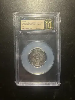 1999 Pokemon Meiji Gloom Metal Coin Japanese Edition CGC Pristine 10 POP 3 - Image 1