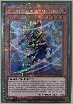 Silent Swordsman Zero LEDE-EN002 Quarter Century Secret Rare 1st Ed - Image 1
