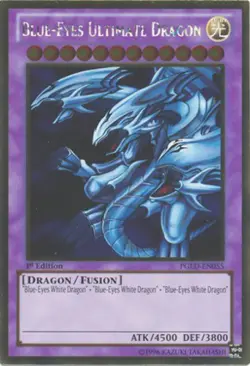 Blue-Eyes Ultimate Dragon - PGLD-EN055 - Gold Rare - 1st Edition x1 Lightly Play - Image 1