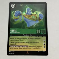 Genie 76/204 Disney Lorcana The First Chapter Rare Cold Foil Card NM - Image 1