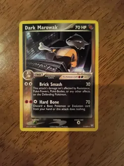 Dark Marowak 7/109 Team Rocket Returns Non-Holo Rare Pokemon Card TCG LP - Image 1
