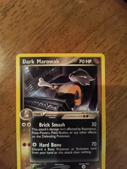 Dark Marowak 7/109 Team Rocket Returns Non-Holo Rare Pokemon Card TCG LP - Image 2
