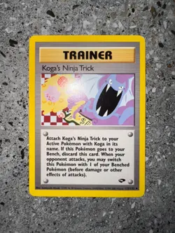 Pokemon TCG Cards Koga's Ninja Trick 115/132 Gym Challenge - Image 3