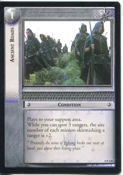 Lord Of The Rings CCG Card EoF 6.R126 Ancient Roads Alt. Image - Image 1