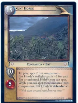 Lord Of The Rings CCG Card EoF 6.R28 Ent Horde - Image 1