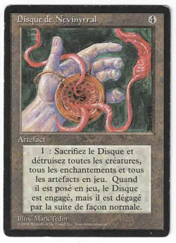 ►Magic-Style◄ MTG - Nevinyrral's Disk - French Revised FBB - Played - Image 1