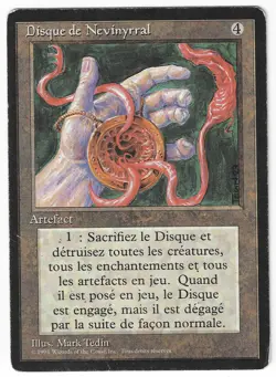 ►Magic-Style◄ MTG - Nevinyrral's Disk - French Revised FBB - Played - Image 1