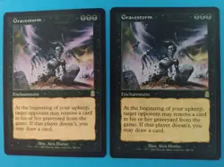 2X Gravestorm || Torment || MTG Rare NM || Never played! Actual pics!!! - Image 1