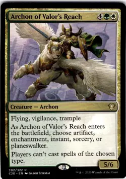 Magic The Gathering Archon of Valor's Reach Rare #202 - Image 1