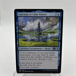 MTG Sanctum of Calm Waters - Legendary enchantment Core Set 2021 68 M21 Uncommon - Image 1