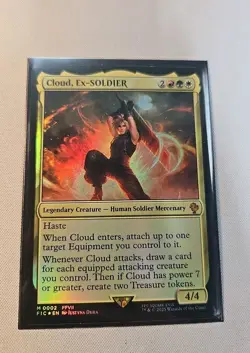 MTG x Final Fantasy 7 Limit Break Commander Deck Opened & Sleeved W. Deck Box - Image 2