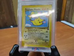 Flying Pikachu (German) Pokemon World Collection Promo PSA 6 2000 Black Star - Image 3