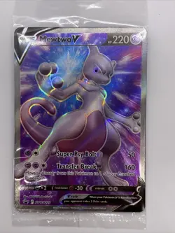 Mewtwo V - SWSH229 Black Star Promo FULL ART Pokemon - NM/MINT - Image 1