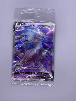 Mewtwo V - SWSH229 Black Star Promo FULL ART Pokemon - NM/MINT - Image 2