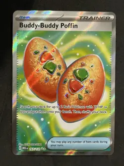 Buddy-Buddy Poffin Full Art Ultra Rare 167/132 Pokemon Mega Evolution English - Image 1