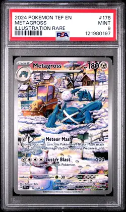Metagross #178 PSA 9 - 2024 Pokemon SV Temporal Forces - Image 1