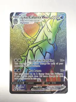 Ice Rider Calyrex VMAX - 202/198 - Pokemon Chilling Reign Sword Shield Secret NM - Image 2