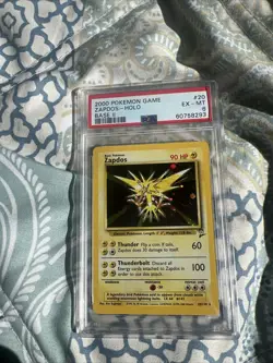 2000 Pokemon Game #20 Zapdos- Holo EX-MT Base II PSA 6 - Image 3