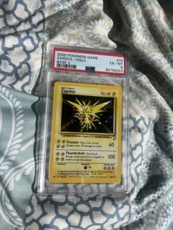 2000 Pokemon Game #20 Zapdos- Holo EX-MT Base II PSA 6 - Image 5