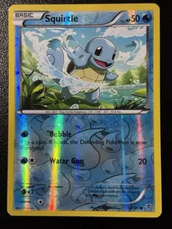 Pokemon TCG Squirtle 14/101 Black & White Plasma Blast Reverse Holo LP - Image 1