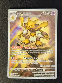 Mega Evolutions - Alakazam 009 Stamped Pokemon Center Promo - Image 1
