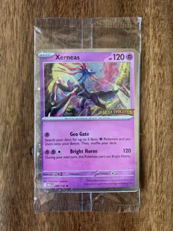 Xerneas 064/132 SEALED Pokemon: Mega Evolution Stamped Promo Best Buy Exclusive - Image 1