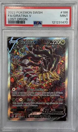 Pokemon Giratina V Lost Origin Full Alt Art #186 PSA 9 Mint - Image 1