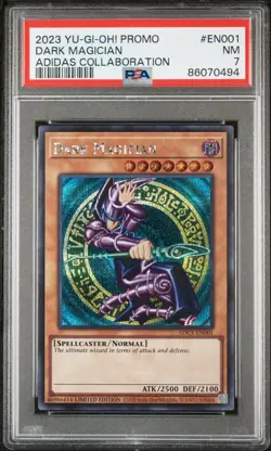 Yugioh - PSA 7 - Dark Magician - ADC1-EN001 - Adidas Promo - Image 1