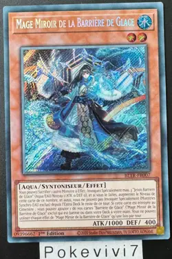 Carte YU-GI-OH! MAGE MIROIR DE LA BARRIERE DE GLACE BLTR-FR007 Secret Rare NEUF - Image 1