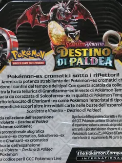 Pokemon GCC Lotto 3 Tin da Collezione Ita destino paldea card carte Italia - Image 5