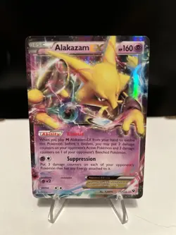 Pokemon TCG Alakazam EX 25/124 Ultra Rare Holo Card XY Fates Collide - Image 1