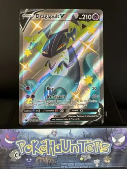 Pokemon Card Dragapult V SWSH096 Promo Shiny Full Art Shining Fates L/P - Image 1
