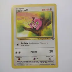 Jigglypuff 54/64 Pokemon Card Vintage Jungle Unlimited LP-NM - Image 1