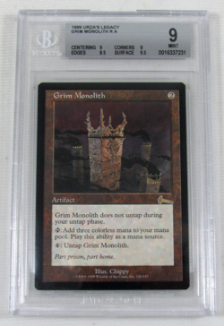 MTG URZA'S LEGACY GRIM MONOLITH BGS 9 MINT CARD 9/9/8.5/9.5 - Image 1