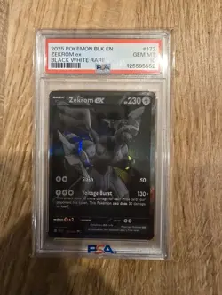 Pokemon Card Victini/Zekrom EX Black White Rare BLK 171/086 & 172/086 Black Bolt - Image 2