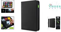9 Pocket Trading Card Zip Binder with 360 Card Capacity Exo-Tec Black - Image 2