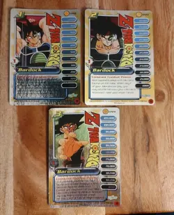 Dragon Ball Z Card Set of 3 BARDOCK Lvl 1-3 CP22 CP23 CP24 Promo Capsule Corp - Image 2